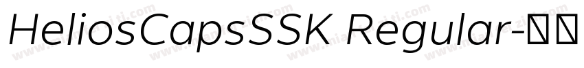 HeliosCapsSSK Regular字体转换